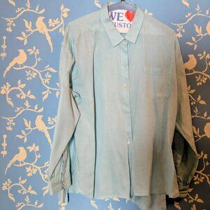 J. Jill Linen Shirt Aqua